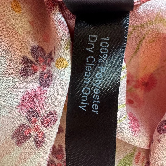 Mother of Pearl Sweet Meadow Kenzie Silk Midi Wrap Skirt pink floral Size 6 GUC - Picture 9 of 15